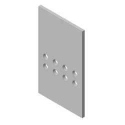 Vermiculitová deska zadní, vrchní KV 025N 01, 03 - ORTEN